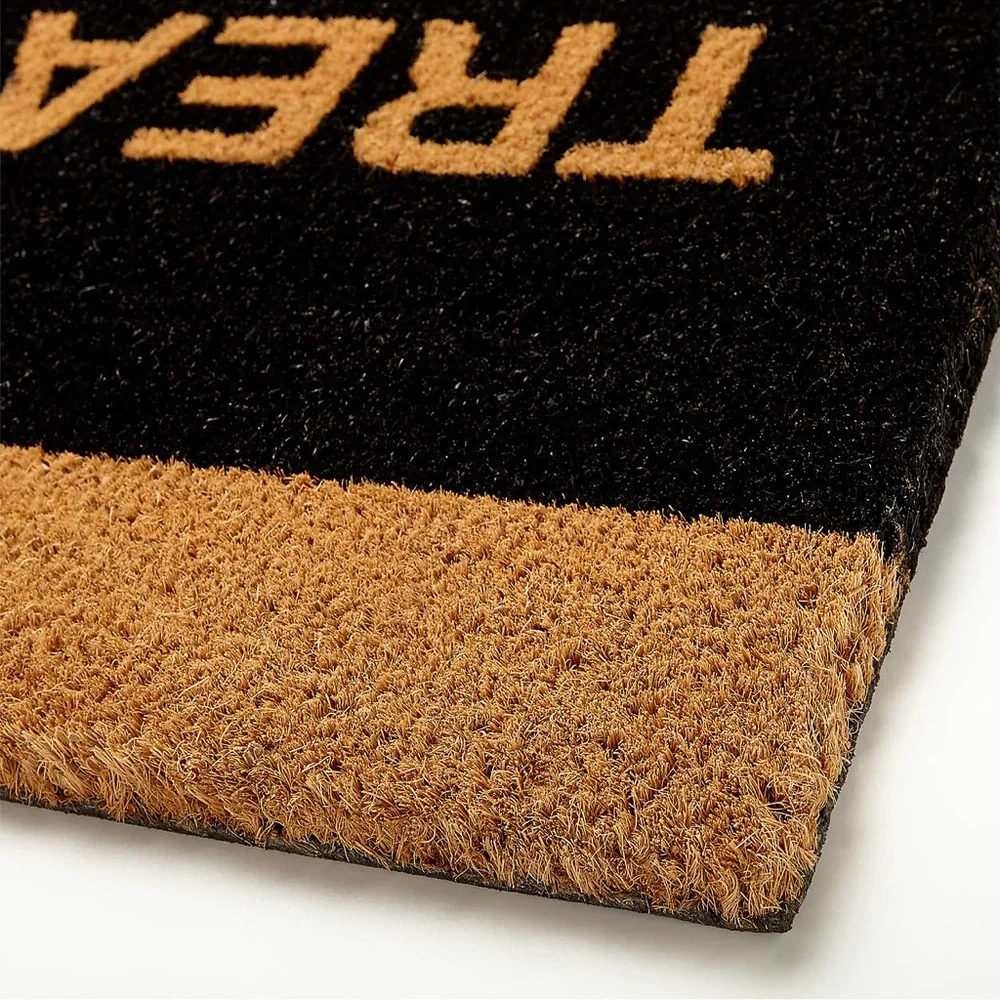 Crate and Barrel trick or treat door mat